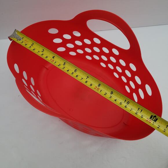 Red Basket with Handles - 10x7x12 inches - Great Condition! - Picture 9 of 9